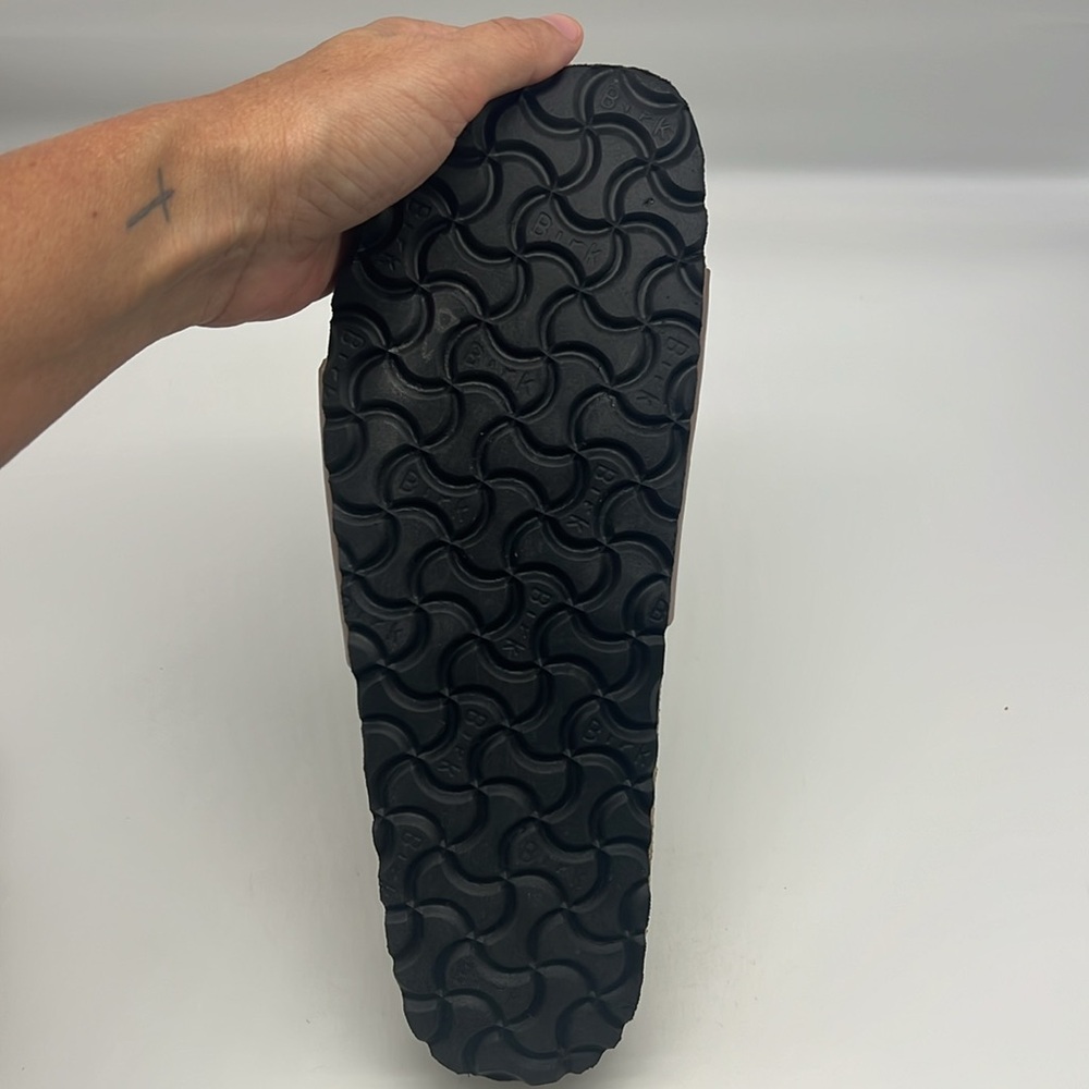 Birkenstock - Madrid Birko Flor One Adjustable Strap Slip On Copper Sandal SZ 9 - Picture 16 of 16